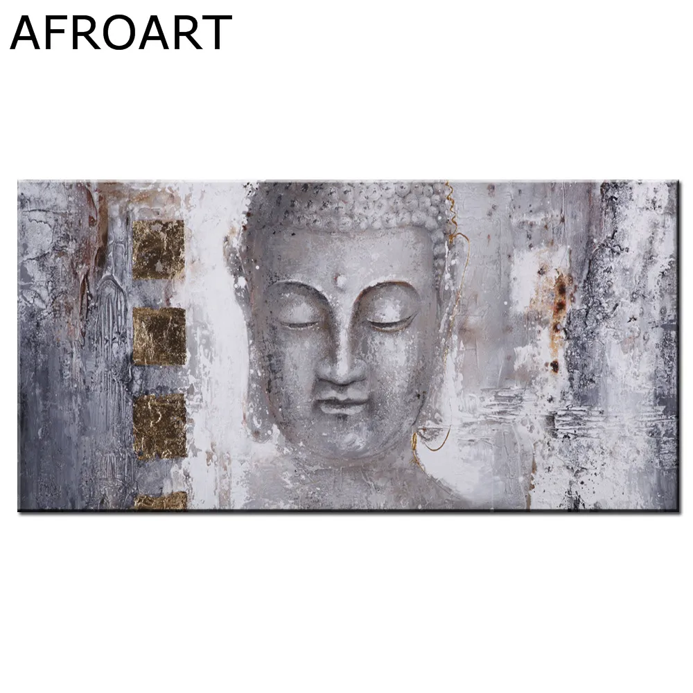 

Wall Art Pictures Canvas Painting home decor Wall poster decoration for living room prints vivid Buddha face on canvas no frame