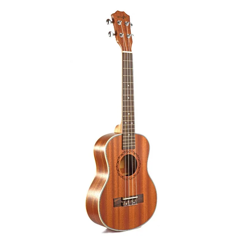 

TOP!-Ukulele Guitar Uke Sapele Rosewood 4 Strings Hawaiian Guitar Uku Acoustic Guitar Ukelele (21 Inch)