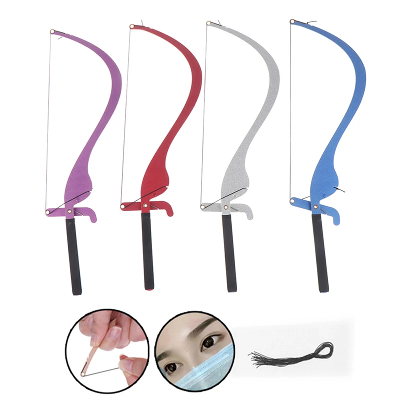 1pcs Microblading Line Marker Ruler with 10pcs Thread Lines Eyebrow Design  Measuring Ruler Permanent Makeup Supplies