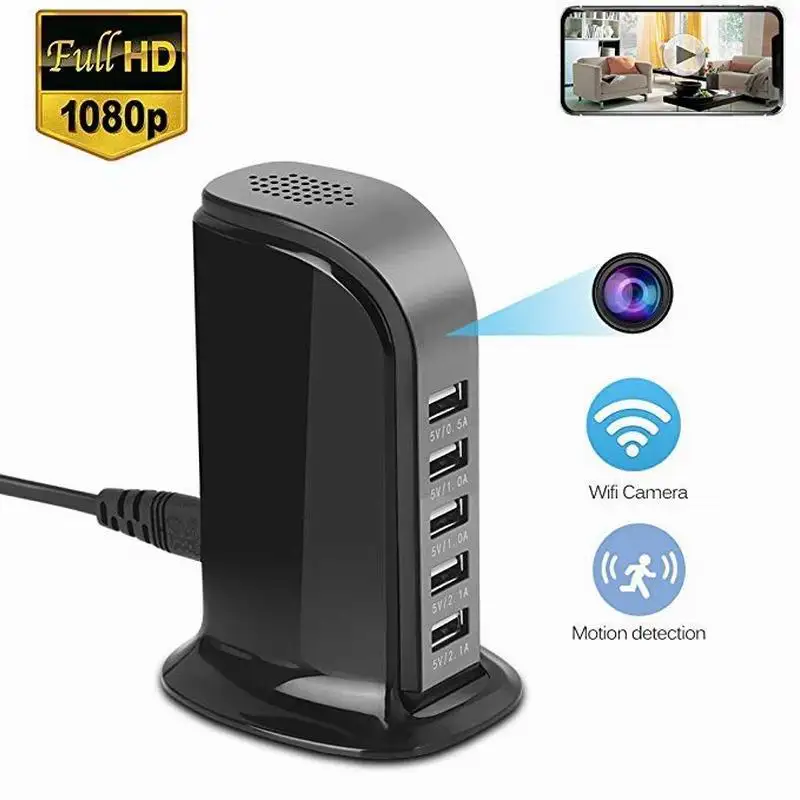 WIFI Mini Camera HD 1080P ip DVR P2P Wireless Surveillance USB Wall Charger Video Recorder Suport Hidden tf card | Электроника