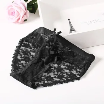 

Full Lace Panties for Women Sexy Underwear Lingerie Briefs Low Waist Panties Female Ladies Casual Hollow Underpants Dropshipping