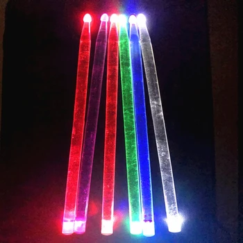 

Drumstick Bright Light 5A Drum Acrylic Kit Colorful Transparent Flash Luminous Glowing Electric Accessories Parts