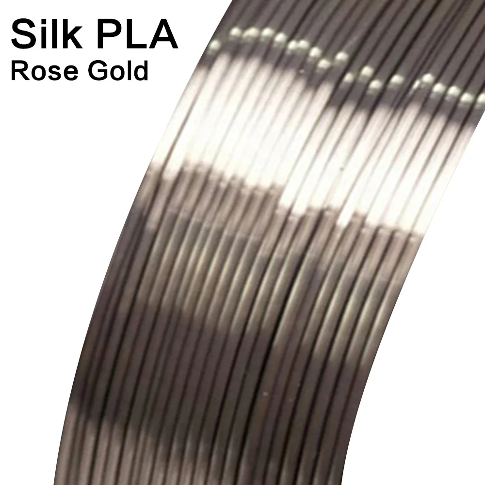 SILK-Rose Gold Noulei 3d Ручка 10 метров блестящая PLA 1,75 мм 3d принтер нить шелковая текстура на ощупь материалы для печати 3 ручки нити - Цвет: SILK-Rose Gold