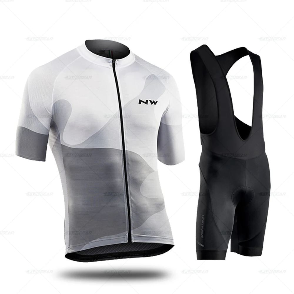 Bib Cycling Set Northwave одежда для велоспорта трикотажный комплект для велоспорта Pro Топы с коротким рукавом комплекты Мужская дышащая велосипедная одежда комбинезон шорты - Цвет: Bib Cycling Set