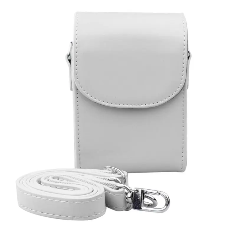 Винтаж из искусственной кожи Камера чехол Камера сумка для sony HX30 HX50V HX60 HX90 RX100M2 RX100M3 M4 RX100 V WX500 аксессуары - Цвет: Белый