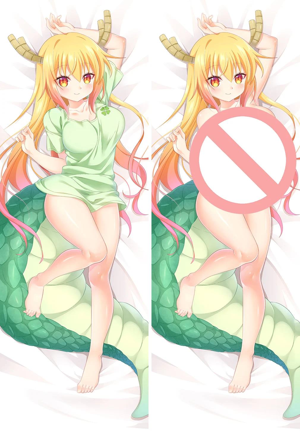 Аниме мисс Кобаяши Дракон горничной дакимакура чехол персонажи Tohru& Kanna Kamui подушку Чехол Lucoa обнимает тело наволочка - Цвет: S1