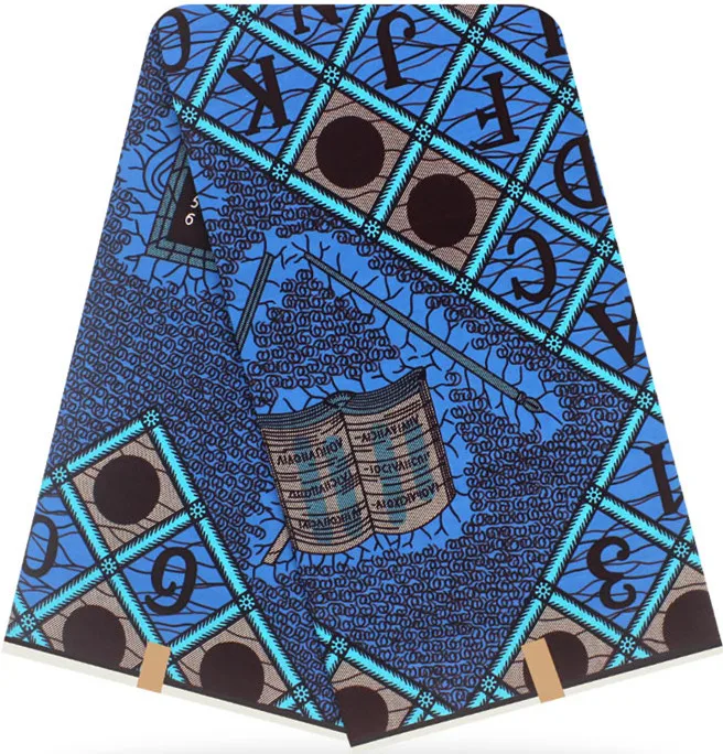 african fabric african wax prints fabric for patchwork real wax high quality 6yards cotton fabric ankara fabric for dress HH-D3 - Цвет: 16