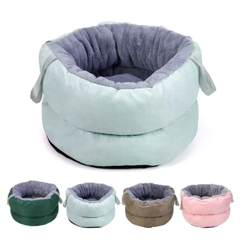 

Portable Soft Dog Bed Kennel Multifunction Cat Cushion House Sleeping Accessory