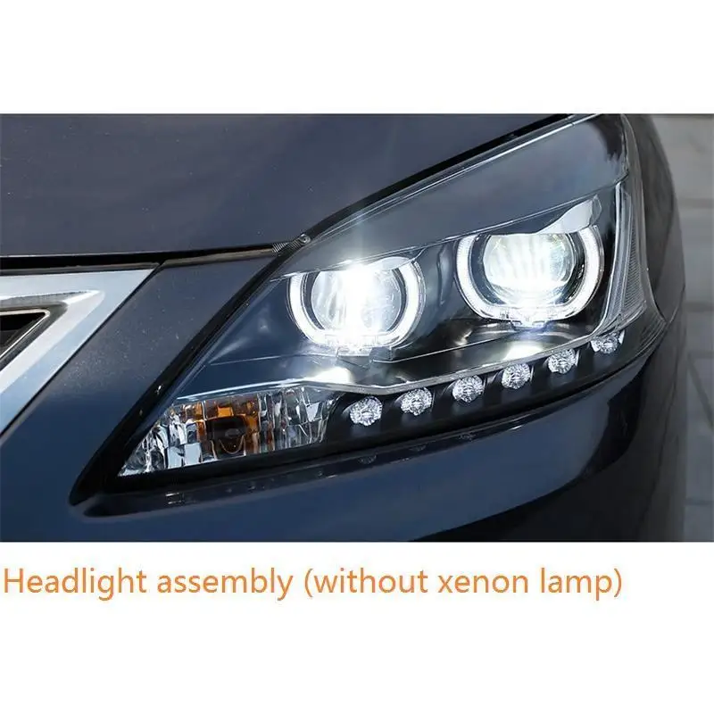 Number 6 Автомобили Luces Para Авто сборка DRL Led Габаритные огни Автомобильное освещение Светодиодные фары 12, 13, 14, 15 лет, для Nissan Sylphy - Цвет: Number 6