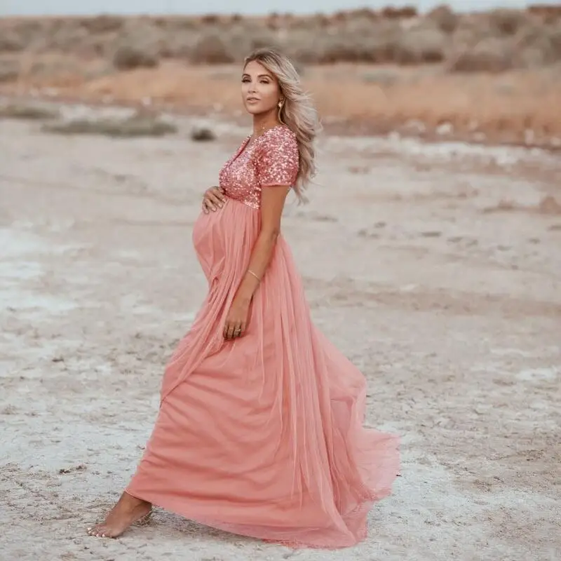 Платье для беременных; реквизит для фотосессии; элегантные сетчатые платья с блестками; Одежда для беременных; нарядная одежда для беременных; фотосессия; Vestidos