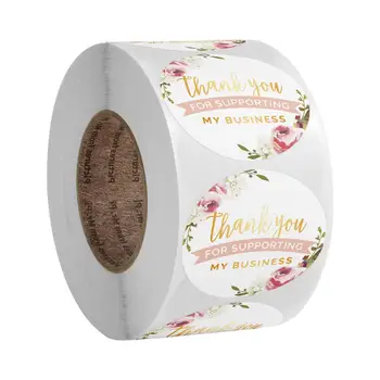 

50-500pcs Thank You Stickers Seal Labels for Your Order Supporting My Business Wedding Party Envelope Supplies Stickers