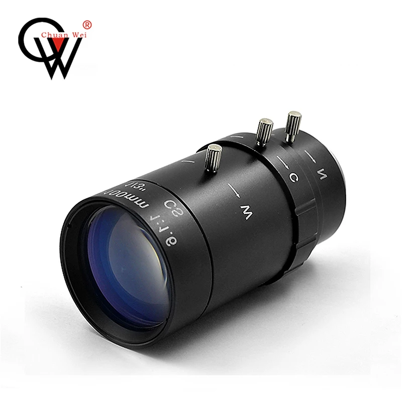 New HD 5-100mm CS F1.6 lens 1/3" Varifocal zoom Manual Iris zoom lens for Security CCTV Camera -B security surveillance system