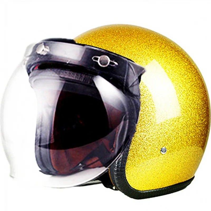 658gold bubble Мотоциклетный шлем, мужской мотоциклетный шлем, высокое качество, шлем для мотокросса, бездорожье, мотоциклетный шлем с крестиком, в горошек, Красный Блеск - Цвет: 658gold bubble