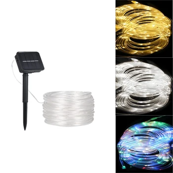 

12M 120 LED Solar Fairy String Light 8 Lighting Effects For Lighting Mood Warm White Home Decor Solar Powered