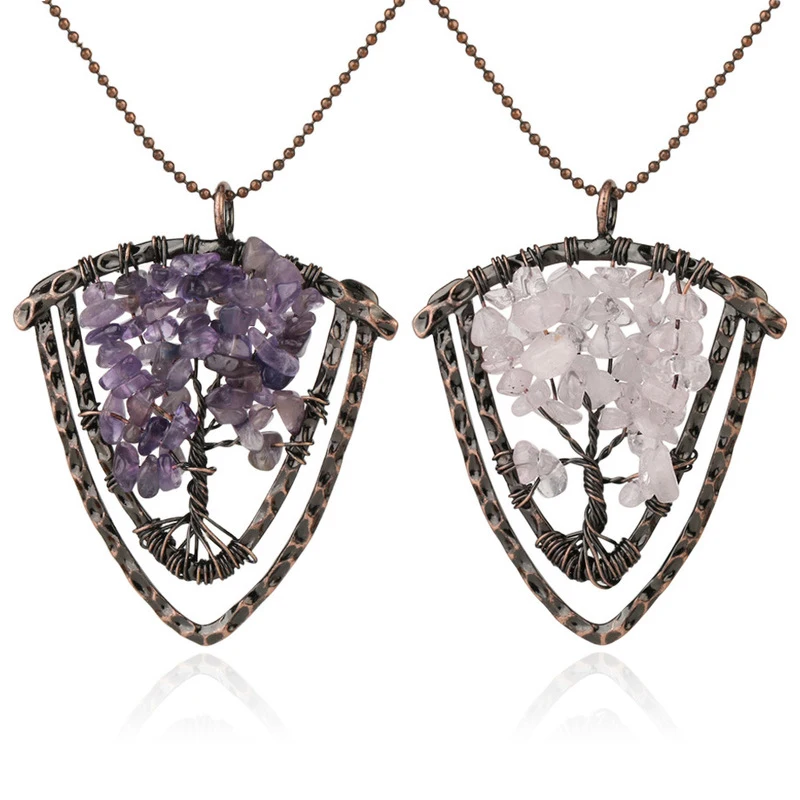 7 Чакра Ювелирные изделия из кристаллов ручной работы Натуральное ожерелье