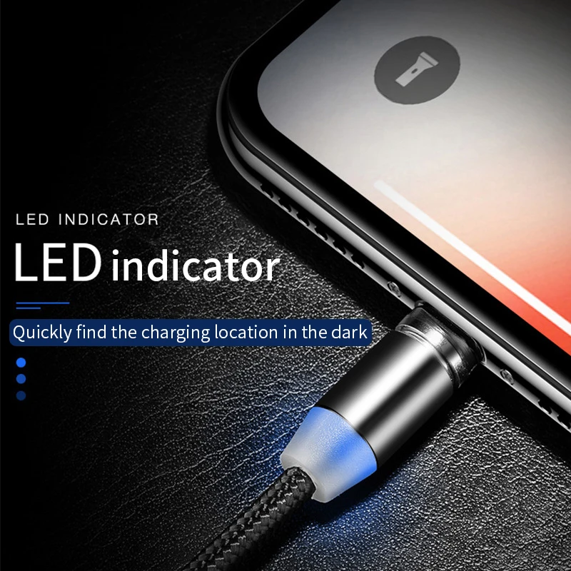 Магнитный мини USB кабель удлинитель для быстрой зарядки Iphone TYPE C Micro Android IOS линия