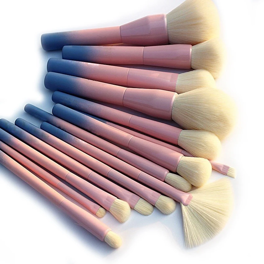 Wholesale Gradient Color Pro Makeup Brushes Set Cosmetic Powder Foundation  Eyeshadow Eyeliner Brush Kits Make Up Brush Tool - Makeup Brushes -  AliExpress