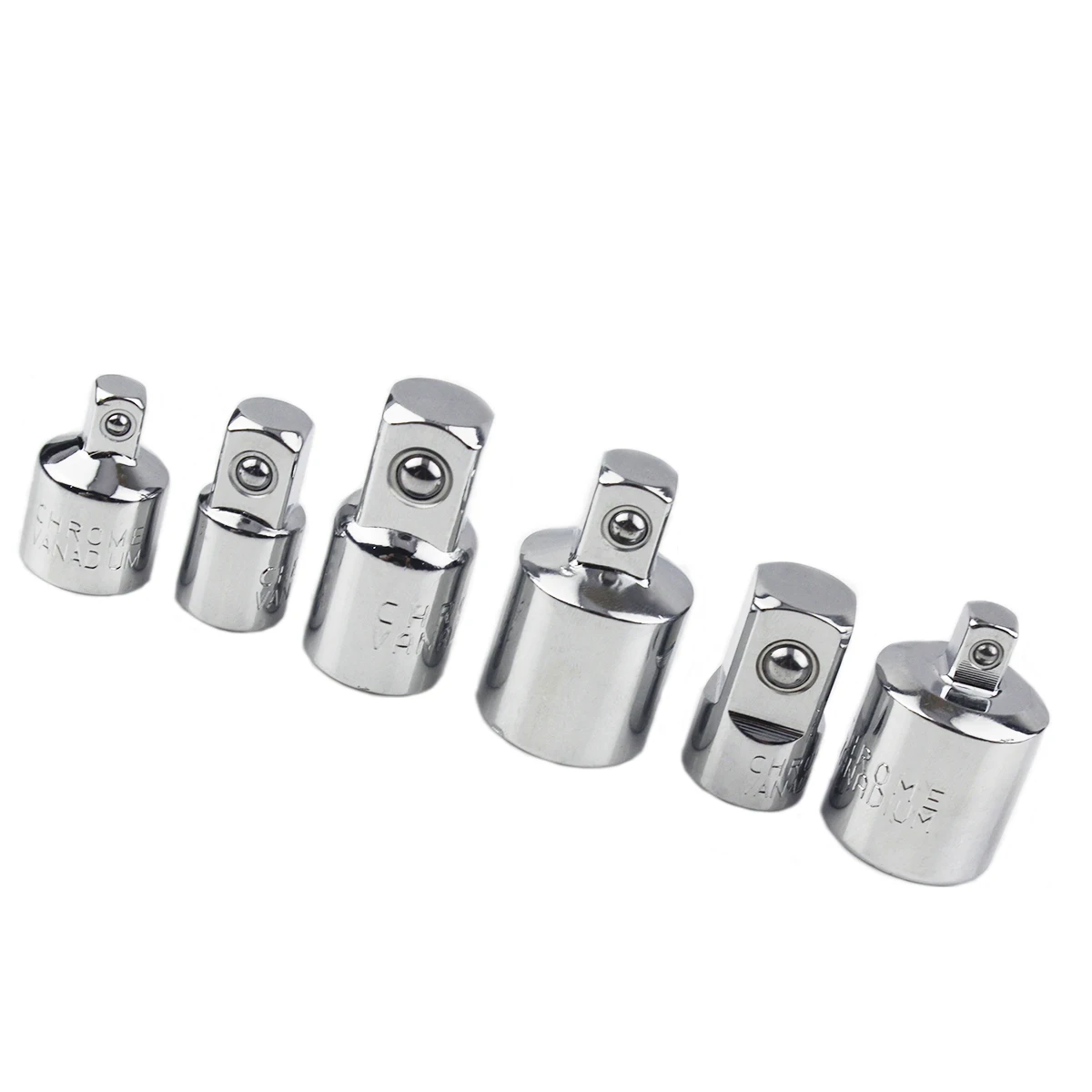 1pc Ratchet Wrench Socket Converter Head Sleeve Adapter 1/2" Big Fly To 3/8" Fly To 1/4" Steel