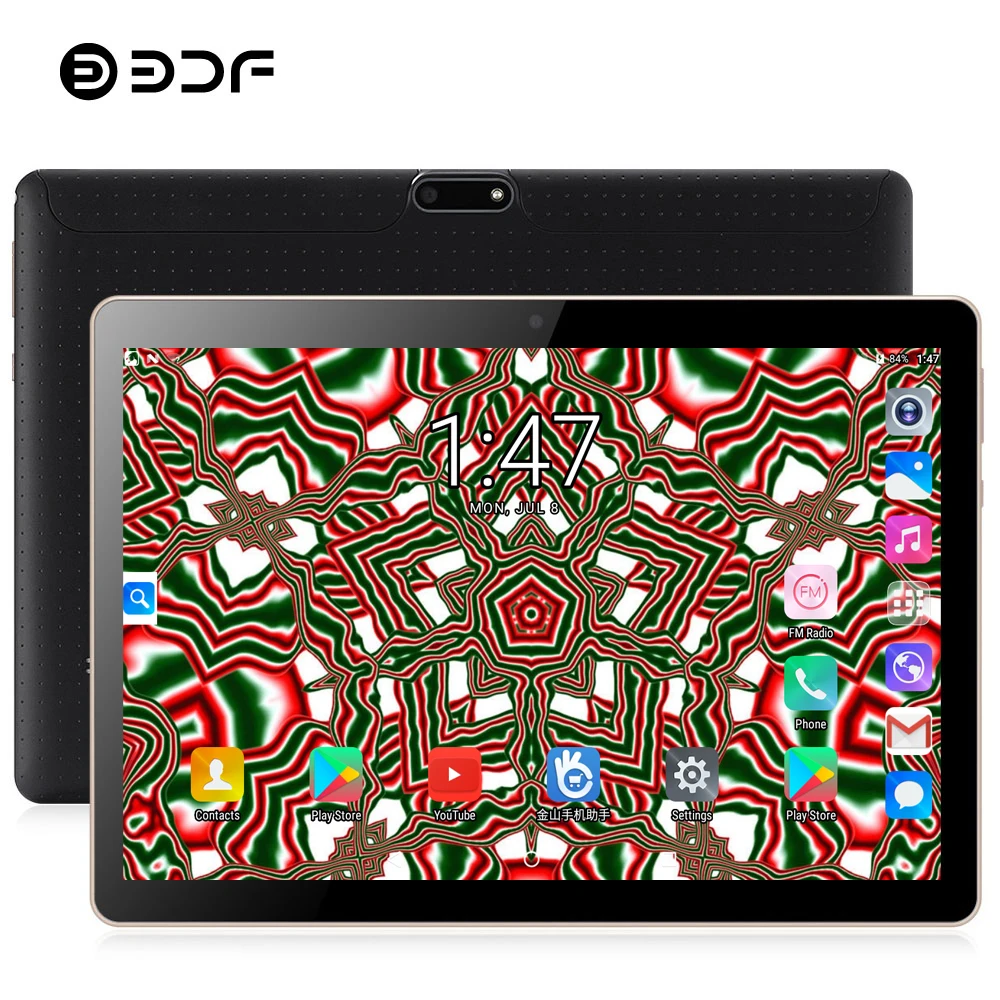 BDF планшет, 10 дюймов, две sim-карты, Android 7,0, четыре ядра, ips, планшет, ПК, WiFi, CE, бренд, 3G, телефон, планшет, ноутбук, 4 Гб + 64 ГБ, ПК, планшет, 10