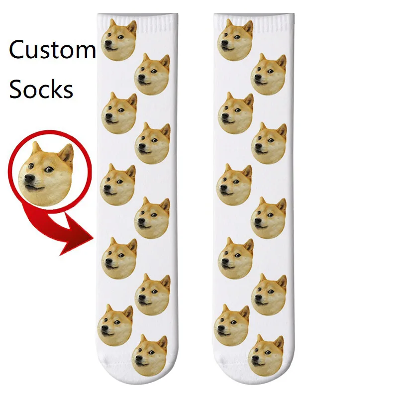 Custom Cartoon Print Your Photo Face Socks Personalized Long Socks Colorful Socks for Men Women Funny Cute Socks Gifts 22 Hcffc2eb787b44535952f46b23b66b5c1J