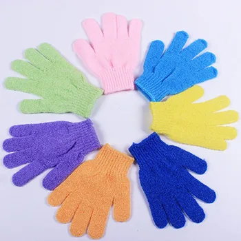 

Five Fingers Bath Towel Gloves Bath Shower Candy Colors Body Wash Skin Spa Bath Scrubber Clean Brush Bath Amenities Multicolor