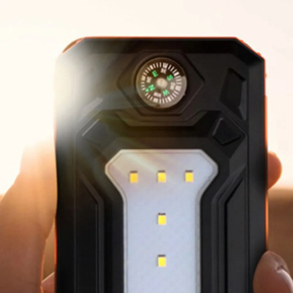 Solar Power Bank 10000mAh Double USB Solar charger External Battery Portable Charger for smart phone