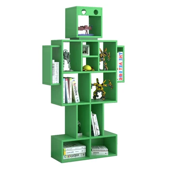 

Creative Baby Bookcase Bookshelf Robot Draw Cartoon Children Receive Console Magazine Rack Shelf Household