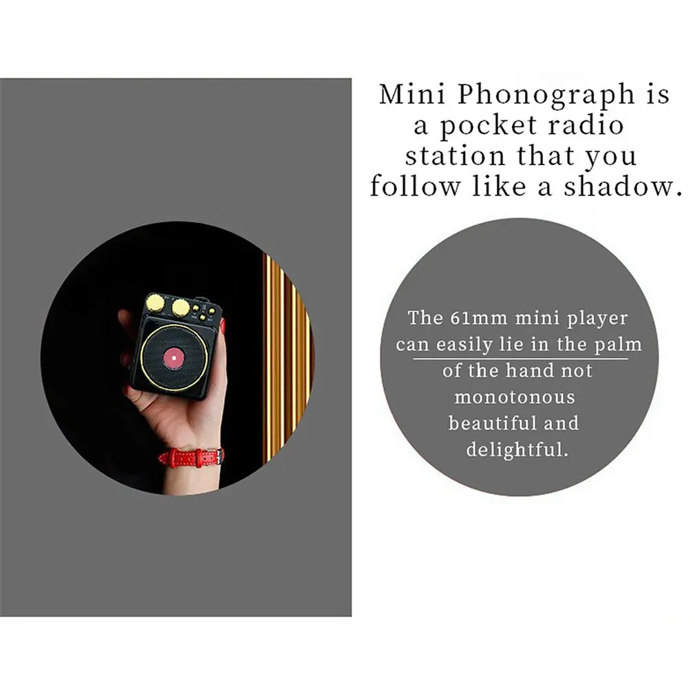 Мини Bluetooth динамик мини K10 Ретро проигрыватель беспроводной аудио мини Fm Динамик Hands-Free динамик портативный динамик