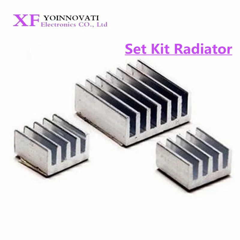 3pcs + Adhesive Raspberry Pi Heatsink Cooler Pure Aluminum Heat Sink Set Kit Radiator For Cooling Raspberry Pi 2 B|raspberry pi|radiator kitkit set - AliExpress