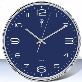 

Wall Clock Living Room Round Modern Minimalist Wall Watch Silent Clock Home Bedroom Quartz Clock Electronic Clock Wall Clock
