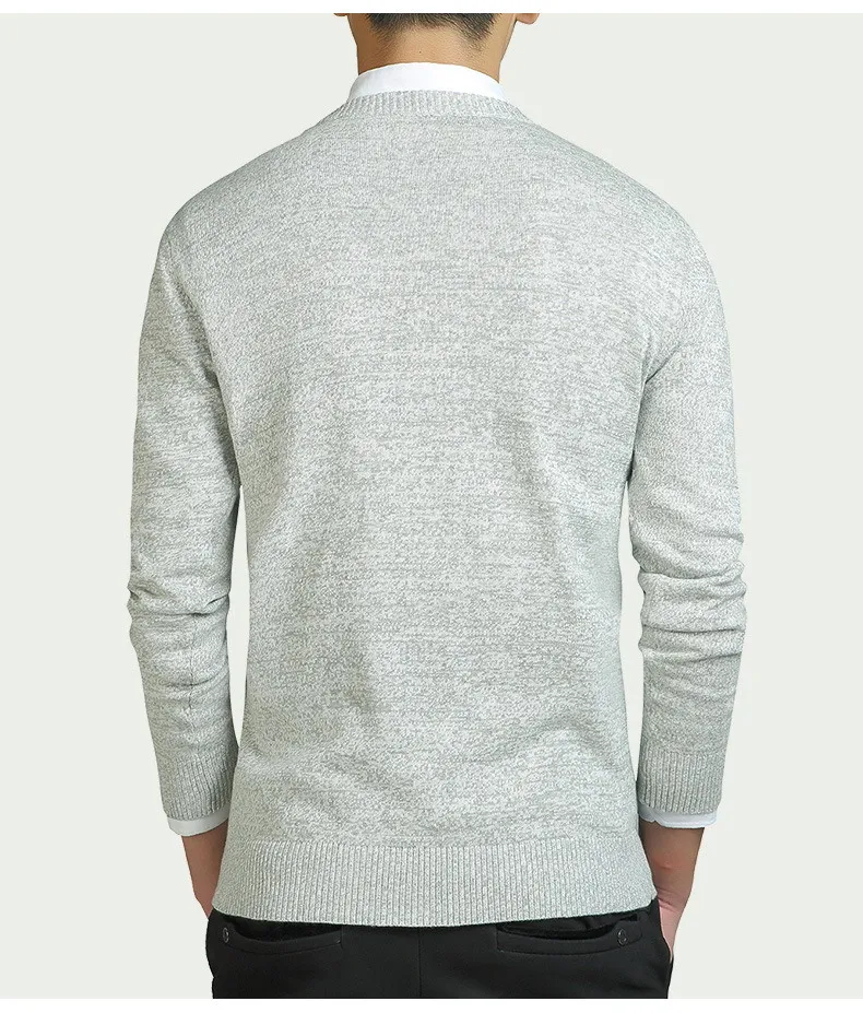 4 цвета, сплошной цвет, 3XL, Мужской пуловер, Свитера на осень, однотонный хлопковый свитер с круглым вырезом, джемперы, зимний мужской трикотаж, Мужской пуловер