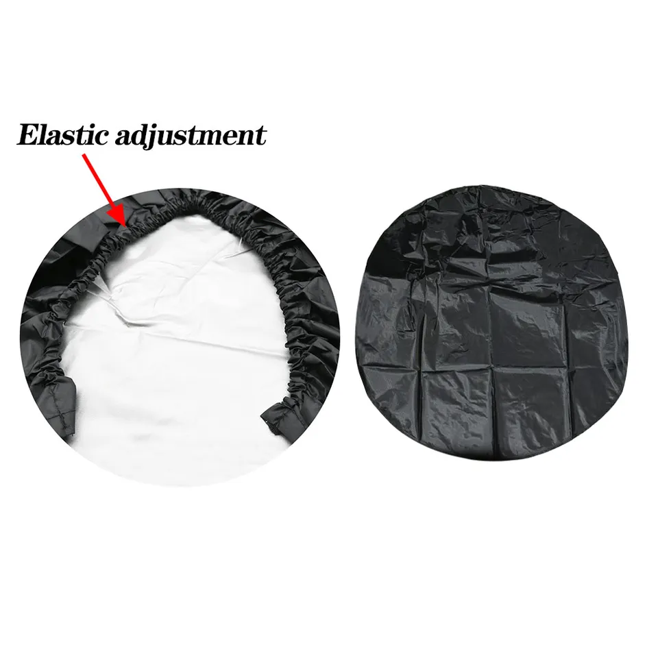 4-Pack Silver Wheel Tire Covers For RV/Trailer/Camper – Fits 27-29 Inch Tires – Waterproof Oxford Fabric