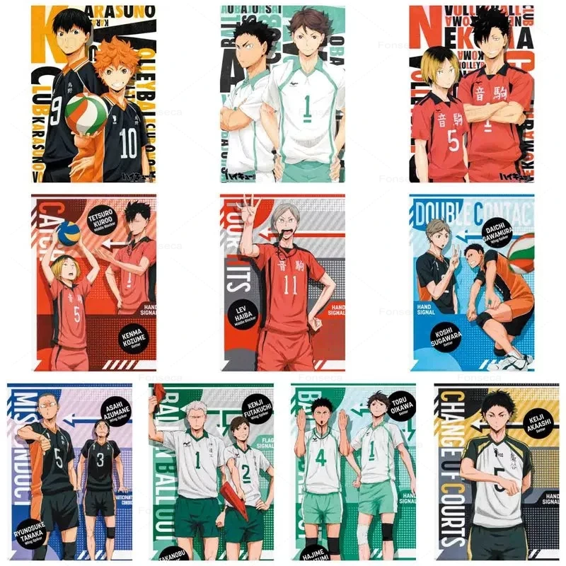 

Anime Haikyuu!! Wall Poster Comic Figures Hinata Shoyo Tobio Kageyama Home Decor Comic Exhibition Display Art Painting