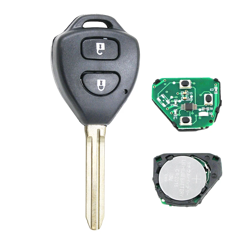 2B/3 кнопки дистанционного ключа 433 МГц, 4D67 чип внутри для Toyota RAV4 Camry Corolla 2006-2010 Европа