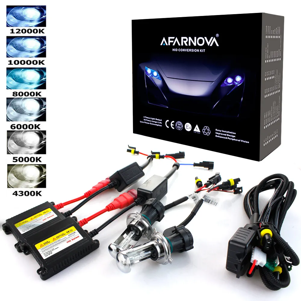 H7 55W HID Xenon Conversion Kit  Bulbs Car Headlight Replace Halogen All Colors