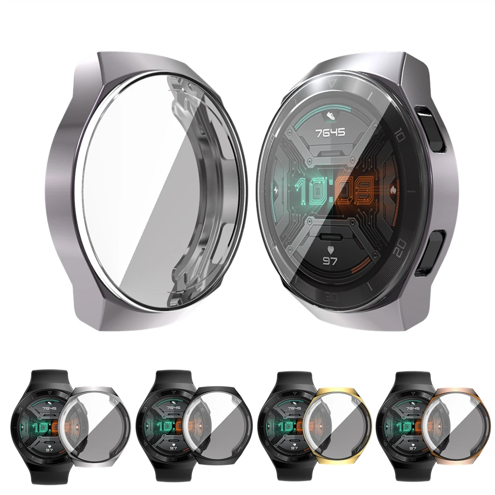Силиконовый чехол для Huawei Watch GT 2e Мягкий защитный из ТПУ 2E рамка защита экрана