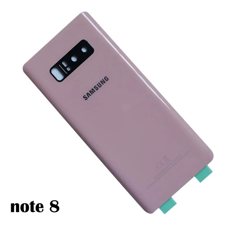 Note 8 Pink Samsung Note 8 Note9 Батарея задняя крышка Корпус для samsung Galaxy Note 9 N960 SM-N960F Note8 N950 SM-N950F сзади Стекло чехол - Цвет: Note 8 Pink