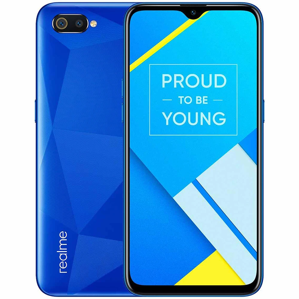 Realme C2 4G смартфон 6,1 дюймов Android 9,0 Helio P22 Octa Core 13.0MP+ 2.0MP сзади Камера 4000 мА/ч, Батарея мобильного телефона - Цвет: Deep Sky Blue