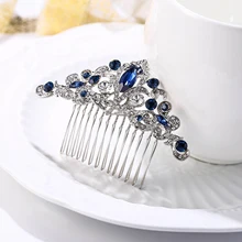 Tuliper аксессуары для волос с Каплевидным цветком, свадебные гребень для волос, головной убор с кристаллами, свадебные аксессуары для волос для женщин, вечерние ювелирные изделия