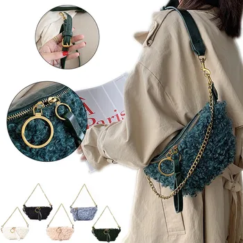 

Women Fashion Zipper Bag Leather Waist Bag Shoulder Bags Crossbody Bag Chest Bag Shoulder bags Chain new fashion Chest Bags