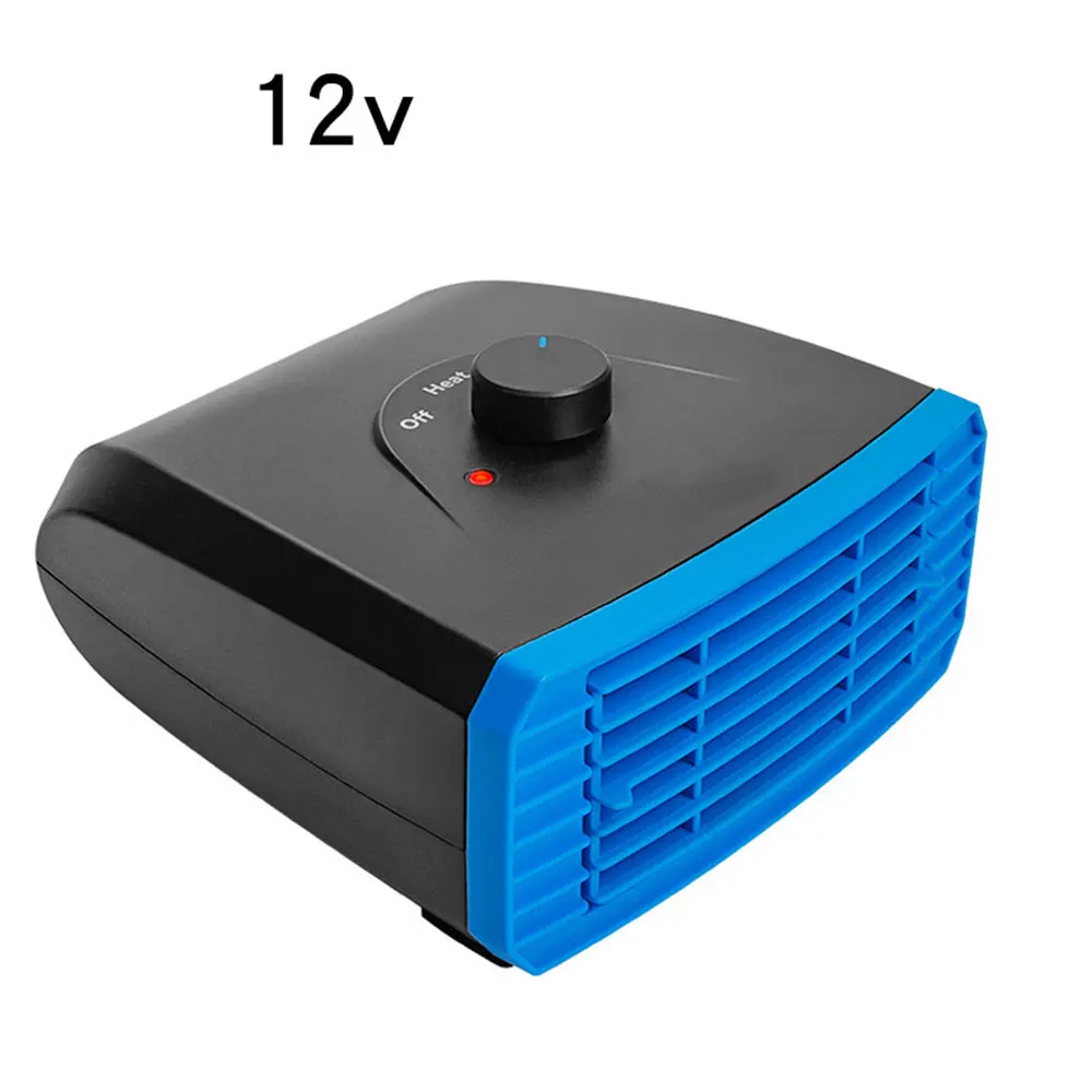 12 V/24 V автомобильный обогреватель Портативный нагреватели для автомобилей и грузовиков вентилятор охлаждения лобового стекла обогреватель Подключитесь к зажигалка - Название цвета: blue 12v