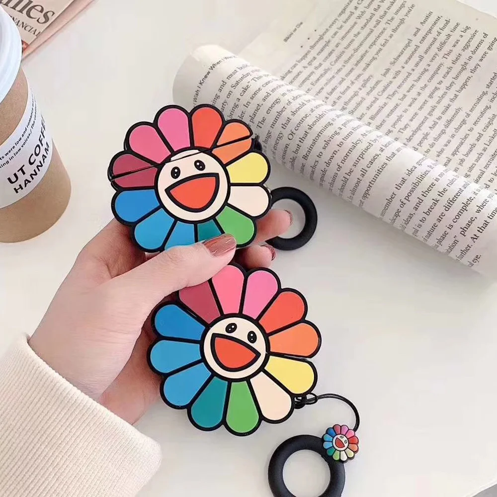 TPU Silicone 3D Cartoon Bluetooth Wireless Earphone Case For Air Pods Cover Accessories Apple Airpods 2 Charging Box | Электроника
