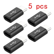 5 PCS Mini Portable USB 3.1 Micro To USB-C Type-C Data Adapter Converter Connector For Phone Tablet Phone Accessories For Xiaomi