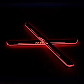 

Acrylic Moving LED Welcome Pedal Car Scuff Plate Pedal Door Sill Pathway Light For Volkswagen Passat B6 B7 B8 2006-2019