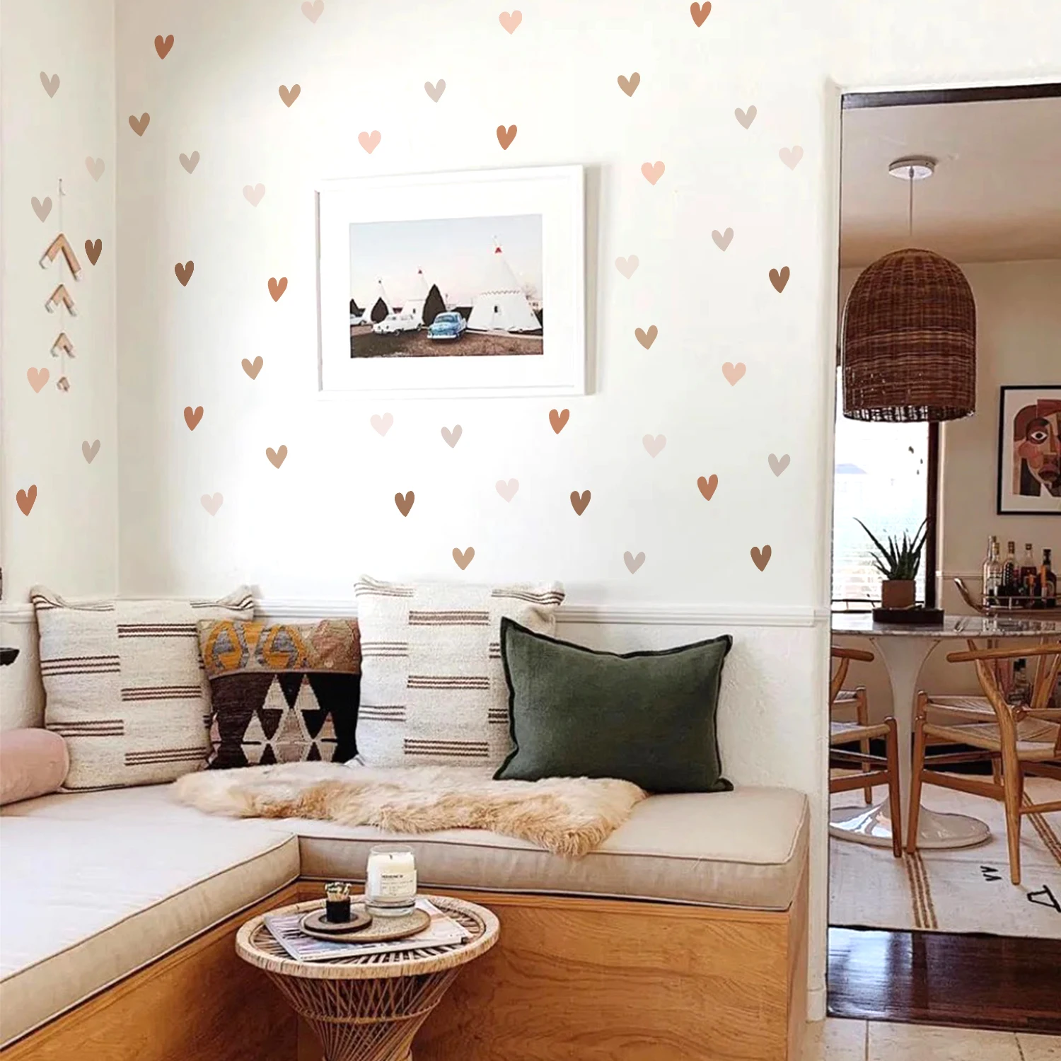 Vinilos para muebles infantiles: Corazones - Murales de pared