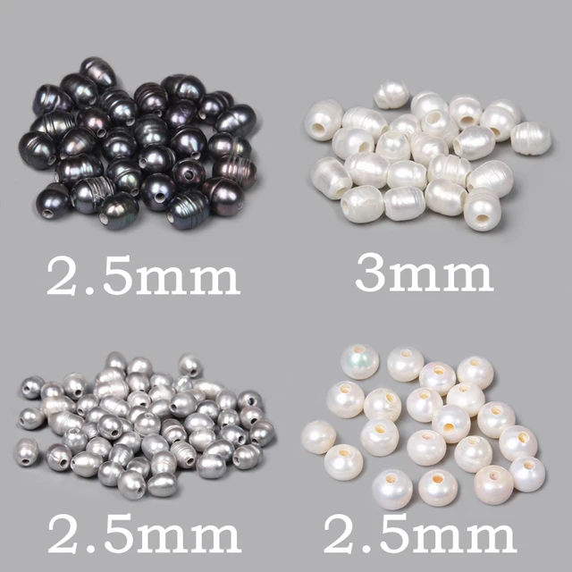 10-11mm AA Grade Big Natural Pearls Beads Large Hole Freshwater