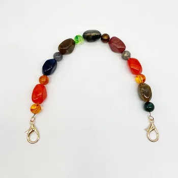 

Fashion Jelly Color Women Colorful Acrylic Resin Chain Bags Shoulder Strap Easy Matching Handbag Plastic Strap Bags Accessories