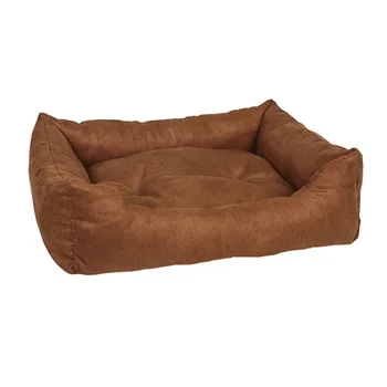 

PRIDE PRIDE rectangular Rancho lounger brown suede 70 x 60 cm