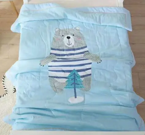 BXX031X-150X200cm Детское одеяло для младенцев, постельное белье, хлопковые стеганые одеяла, мягкое летнее стеганое одеяло для малышей, с рисунком из мультфильма, дышащие, 150*200 см, BXX031 - Цвет: BXX031X-150X200cm