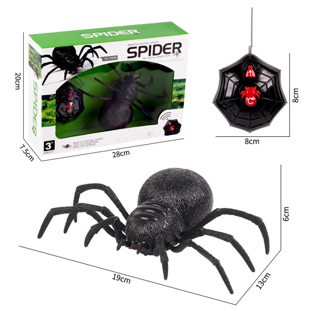 Remote Control Soft Scary Plush Creepy Spider Infrared RC Tarantula Kid Gift Toy Remote Control Soft Scary Plush Creepy Spider Infrared RC Tarantula Kid Gift Toy